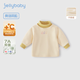 JELLYBABY temperature locking and antibacterial girls high collar T-shirt children's autumn and winter thickened tops baby autumn children's velvet bottoming shirt