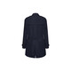 BURBERRY solid color lace-up double-breasted long-sleeved windbreaker men's dark blue S