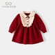 Fanlie VOONLIE girls knitted dress spring sweet 2026 new children's princess dress fashionable baby one-year-old dress spring and autumn