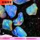 Jinwei large natural polished fire color dry opal raw ore opal color treasure mineral crystal popular science pendant jewelry rz16