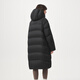 Tambor Autumn and Winter Cloud Puff Down Jacket Women's Long Thick Warm Hooded Warm Jacket TB5530838D Black XS (155)