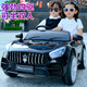 No Angel children's electric car four-wheel car can seat two people, a large remote-controlled off-road toy car for men and women, a new baby car, top with red four-wheel drive + 12V7 large battery + leather seat, remote control + self-driving + music + lighting + Bluetooth