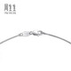 Chow Sang Sang Pt950 platinum box chain platinum versatile necklace plain chain for women 40049N price 40cm - 3.54g (including labor cost 470 yuan)