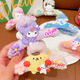 Jimori Family Adult Girls and Children Cartoon Sanrio Hair Accessories Plush Clip Cute Hairpin Back of the Head Shark Clip Plush Hairpin Blue Jade Cinnamon Dog