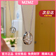 MZMZ platinum necklace men's new fashion decoration pt950 platinum double ring pendant Valentine's Day gift for boyfriend local warehouse next day delivery light luxury temperament double ring necklace