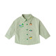 Dudujia-b pure cotton shirt spring boys' comfortable breathable jacket girls spring style tops green 90