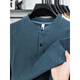 Qiangying Xinxin light luxury men's double-sided German velvet bottoming shirt men's Henry trendy versatile long-sleeved T-shirt stand-up collar sweatshirt green 3XL 175-200Jin Jin equals 0.5 kg