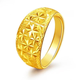 Zhouke pure gold 999 starry gold ring for women, 24K imitation gold color, fashionable and versatile Chinese Valentine's Day gift for mother 1.2g. Collect and receive certificate + receipt + gift box