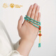 Potala Palace Turquoise Sichuan Material Southern Red Necklace Multi-ring Bracelet Men's and Women's Agarwood Bracelet Pendant Birthday Gift