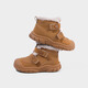 YEEHOO Children's Shoes Children's Cotton Shoes 2025 Winter New Plus Velvet Warm Boys' Snow Boots Outdoor Girls' Shoes Baby Shoes Camel Second Cotton 23 Inner Length 15.2cm Suitable for Feet Length 14.4-14.7cm