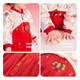 BalaOne children's clothing newborn cotton-filled jumpsuit red New Year's greetings baby clothes