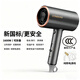 GUANGBA 2025 new technology National standard certified hair dryer household negative ion hair care silent quick-drying high wind low power hair dryer for dormitory students constant temperature does not harm hair quality Champagne powder New national standard safer 1600W Naked model 2M pure copper power cord