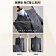 ROMON suit + vest + trousers Tencel Lyocell cotton wool double breasted suit dress men black XL
