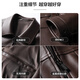 SHANSHAN Shanshan leather jacket men's 2026 spring new business casual young and middle-aged all-match lapel leather jacket short coat khaki XL