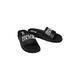 Versace (VERSACE) women's slippers, simple and versatile, lightweight, breathable, non-slip, soft-soled black flat-heeled casual home slippers Black 35