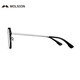 MOSE (Molspesion) Myopia-Brille-Rahmen für Männer Xiao Zhan, der gleiche Gläser-Rahmen, modisch und modisch, kann mit der Myopia-Brille MJ6172 ausgewählt werden, die B15-Silver hellschwarz ausgewählt hat, die 1,67 Anti-Blau-Lichtlinse von 1,67 entspricht