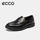 ECCO Loafers Men's Comfortable Leather Shoes Business Shoes British Slip-On Leather Shoes Urban London 525654 HL Black 52565401001 39