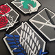 Attack on Titan Animation Armband in Shivari Embroidered Velcro Badge DIY Patch Badge Military Fan Sleeveband Backpack Sticker Wings of Freedom