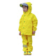 She and other children's raincoat overalls rain pants one-piece Anji play clothes dual-purpose waterproof full body boys and girls kindergarten suit 901 sky blue (bib overalls + top) XL