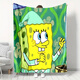 SpongeBob SquarePants national trend SpongeBob SquarePants series blankets, throw blankets, air-conditioning blankets, lunch blankets, camping blankets, multifunctional blankets, SpongeBob SquarePants-21 75cm*100cm cm