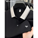 Armani Armani spring and autumn new lapel POLO shirt men's casual fashion versatile long-sleeved thin T-shirt high-end free 25612 gold tea brown 3XL 56 (suitable for weight 170-190Jin Jin equals 0.5 kg)