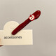 Anchor red apple hair clip for women's forehead side bangs clip for seamless broken hair duckbill one-word clip hair clip hair accessory burgundy apple bangs clip - front + back