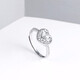 Saturday Fortune (ZLF) Platinum Ring Women's PT950 Heart Flower Bright Love Living Ring No. 12 - 3.67g