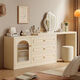 First conception (CHUGOUXIANG) dressing table bedroom simple modern bedside table dressing table storage cabinet integrated 2024 new cream style dressing table 120 double table + 120 dressing table + mirror double stool