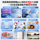 Midea Xiongdundun Pro 600L French-style multi-door automatic ice making household large-capacity thin-zero embedded sterilization and deodorization dual-system air-cooled frost-free fresh-keeping refrigerator with immediate subsidy discount BCD-600WUFIPZM (E) Seashell White