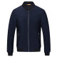 Septwolves Jacket Men's Thick Fashion Business Jacket Men's Casual Baseball Collar Short Men's 102 (Dark Blue) 175/XL