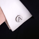 Shijanu retro antique letter cufflinks men's cuff buttons French shirt cuff cuff nails B__ (diameter about 17mm)