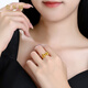 Jinzhifu Bow Gold Ring Girls Shiny Gold Ring for Girlfriend, Wife Confession Valentine's Day Gift, Shiny Style, Approximately 0.75 Grams (Refund for More - No. 16)