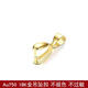 Pure 18k gold jadeite jade pendant gold buckle pendant Hetian jade Au750 gold necklace platinum melon seed buckle gold clip pendant buckle