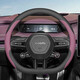 Suitable for Xiaomi SU7 YU7 steering wheel cover Xiaomi Su 7 Max/Pro version ultra-thin leather steering wheel cover YU7 exclusive iris purple + turquoise same color as the original car
