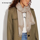 COACH brand direct supply, same style autumn and winter warm wool and mulberry silk scarf for men and women, light brown CB700 New Year gift