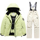Bantang Jinse Ski Suit Cross-border Winter Children's Suit Boys Warm Waterproof Windproof One-piece Girls Ski Bibs Bubble Powder Suit M 8 Size (Recommended Height 113-125_C)