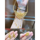 Fuwu old phoenix imitation fake three gold jewelry fake sand gold hardware set pig brand dragon and phoenix bracelet Chinese knot peacock necklace