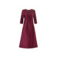 Drop off station young high-end mother wedding dress autumn elegant mother-in-law wedding dress 2025 new noble and young burgundy 2XL