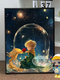 Qilicai Healing System Little Prince IY Digital Oil Painting Hand-painted Filling Coloring Cartoon High-value Decorative Painting LL15869 Acrylic Painting + Professional Oil Canvas + Multiple Professional Paintings