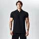 LightWeight new summer style 250g strong cuffs Polo shirt short-sleeved T-shirt men's sports fitness white Henry collar M M115-135Jin Jin is equal to 0.5 kg