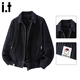 CHOCOOLATEit pure cotton denim jacket men's versatile casual jacket autumn new trendy brand handsome top black L