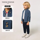 Teenie Weenie Kids 25 spring and summer boys and girls baby long-sleeved denim shirt denim color 120cm