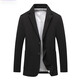 BOSS casual blazer men's spring and autumn high-end brand brushed men's suit single-piece top single suit no ironing black L 175