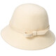 Catman Hat Women's Autumn and Winter Warmth 100% Real Wool Fisherman Hat Women's Rich Hat French Wool Top Hat Rich Ivory White Main Picture One Size 55-60cm Adjustable