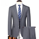 Lilan Men's Suit Suit 2025 New Business Casual Suit Jacket Men's Two-piece Formal Suit Navy Suit+Trousers M 170/88A 100-120Jin Jin equals 0.5 kg