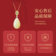 Central Fashion’s birthday gift for mom, Mother’s Day gift, Hetian jade pendant silver necklace, practical gift for elders for women S925