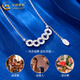 China Gold PT950 Platinum Lucky Copper Coin Necklace for Women New Nafu Valentine's Day Birthday Gift for Girlfriend and Wife Platinum Lucky Copper Coin Necklace About 6.8g