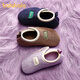 BALABALA Children's Cotton Slippers 2025 New Winter Floor Shoes for Boys and Girls, Warm Toddlers 1-3 Years Old Baby Home Slippers, Navy Blue 26, Inner Length 16cm, Suitable for Feet Length 15.5-16cm