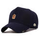 Mongolian piano new baseball cap for men and women, same style peaked cap, fashionable and versatile sun hat, fashionable and simple outdoor, suitable for all seasons, black