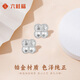LIU GUI FU JEWELRY four-leaf clover platinum earrings 2025 new simple and versatile ear piercing earrings niche high-end gifts for girls 2.6g four-leaf clover platinum earrings